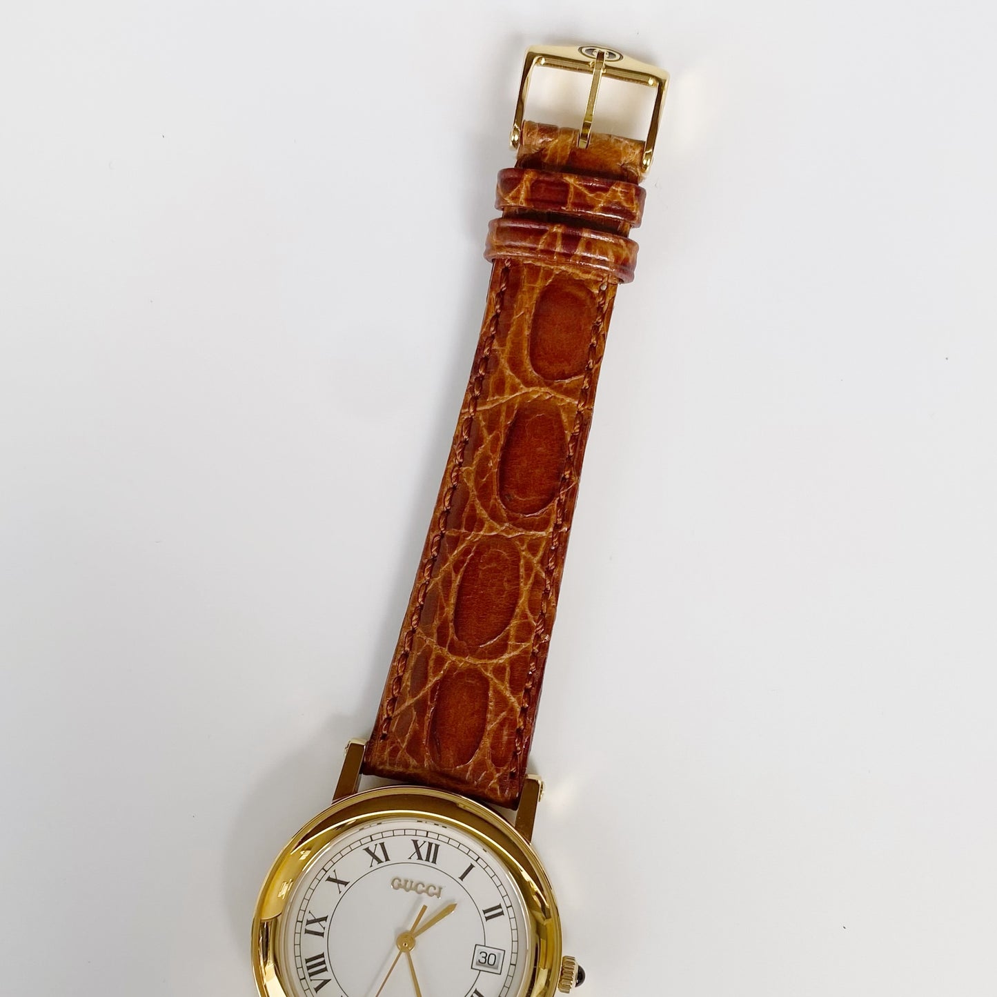 Gucci 1990s Date Round Watch (Men's)