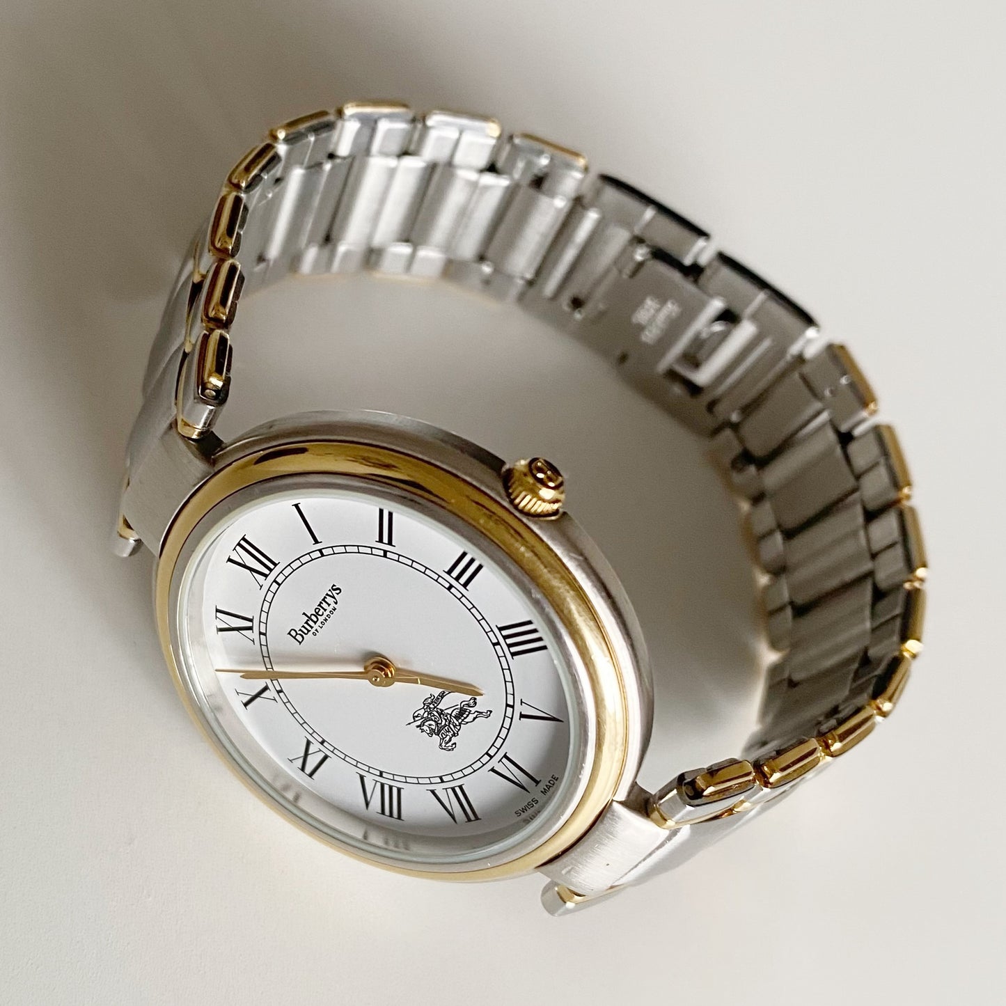 Burberry 1990s Two Tone Watch (Mens)