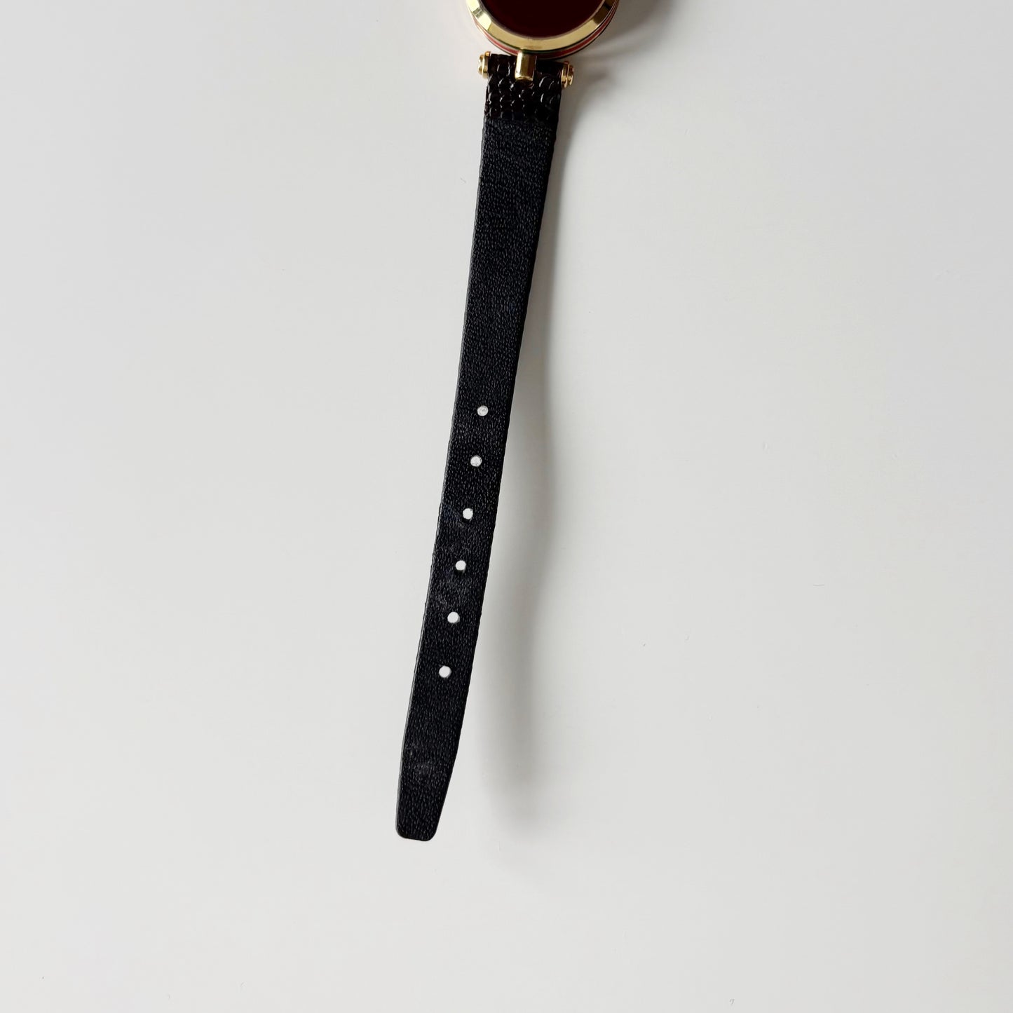 Gucci 1990s Sherry Round Dial Gold Plated Watch