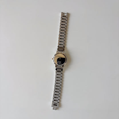 Yves Saint Laurent 1990s Round Dial Two-Tone Gold-Plated Watch (Large)