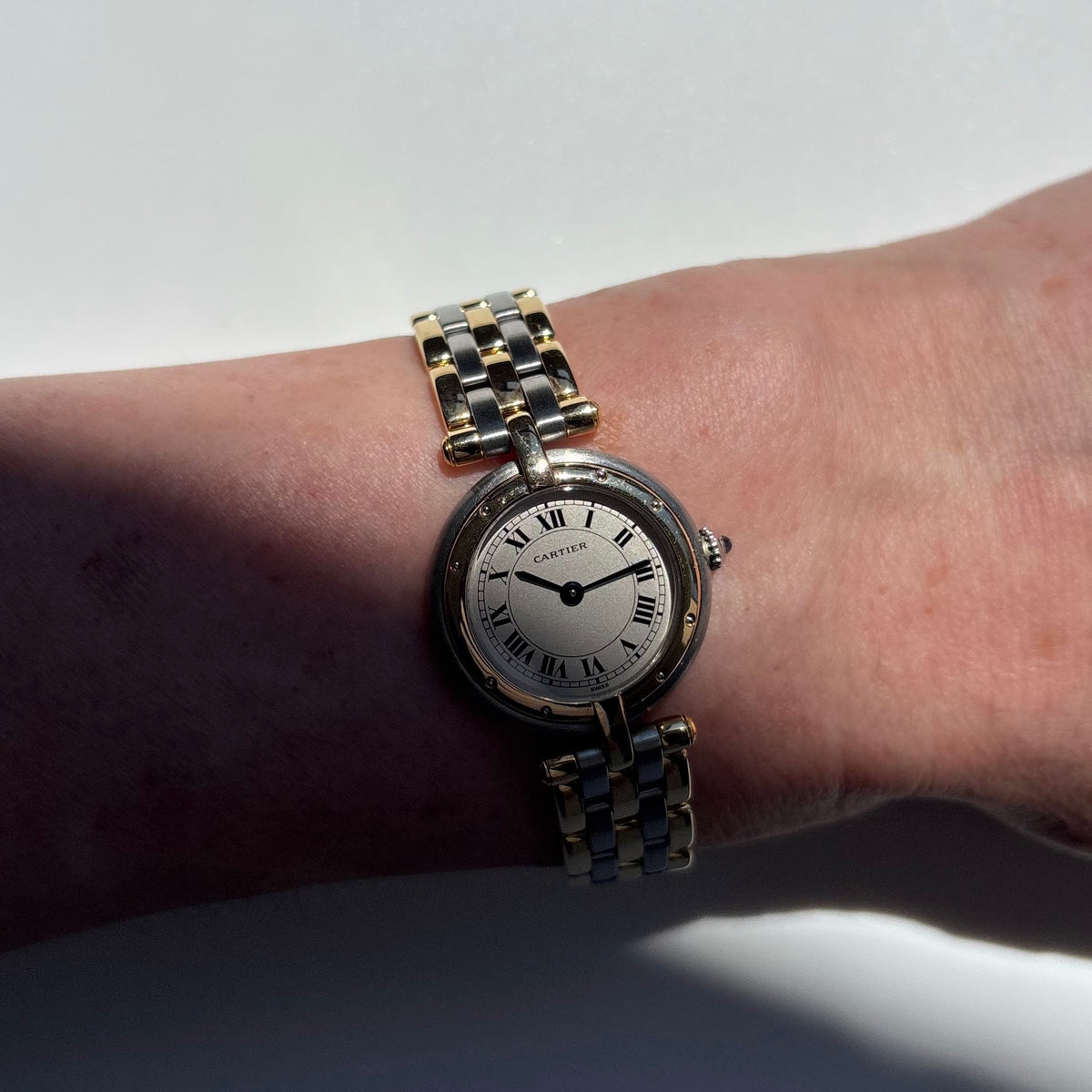 Cartier 1990s Panthere Vendome 18K There Row Watch (SM)