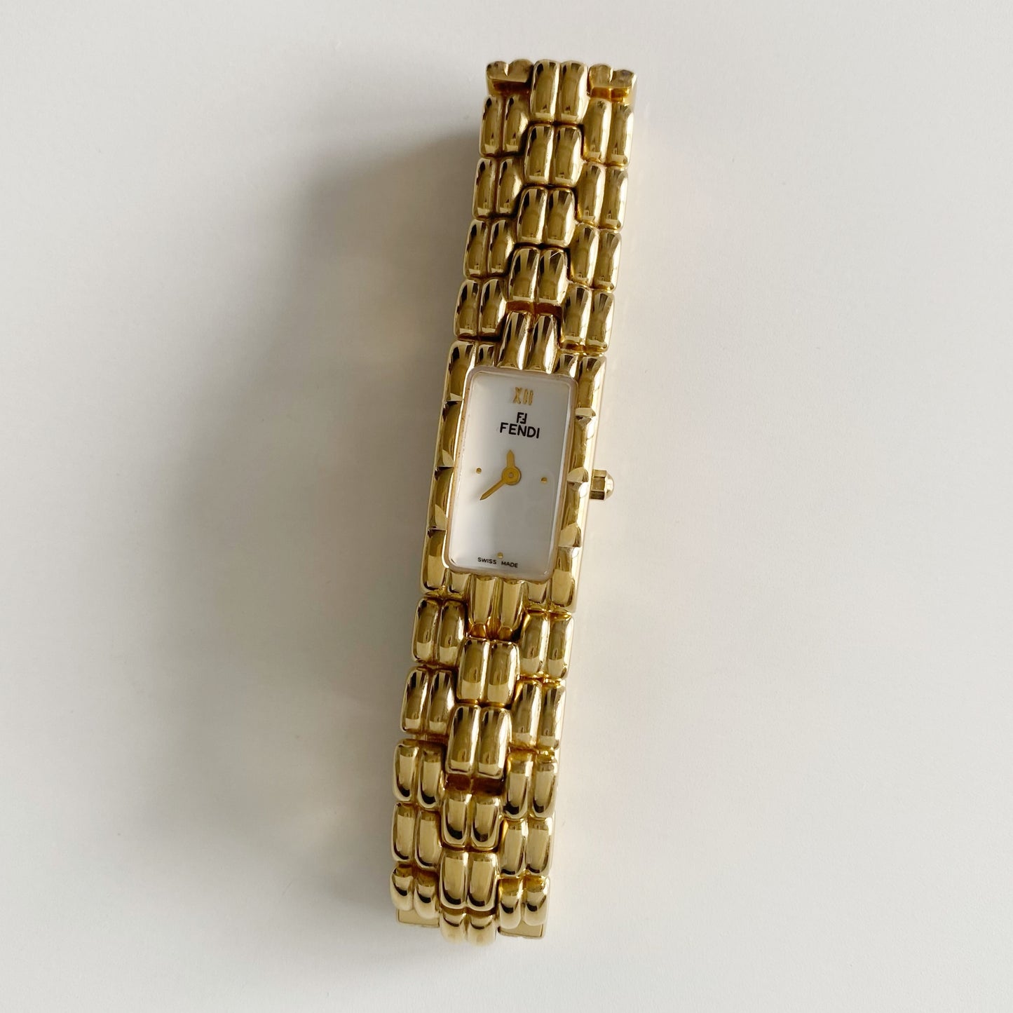 Fendi 1990s Gold Plated Watch