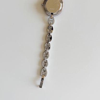 Gucci 1990s Interchangeable Bezel Stainless steel Watch with 6 bezels, case (165mm)