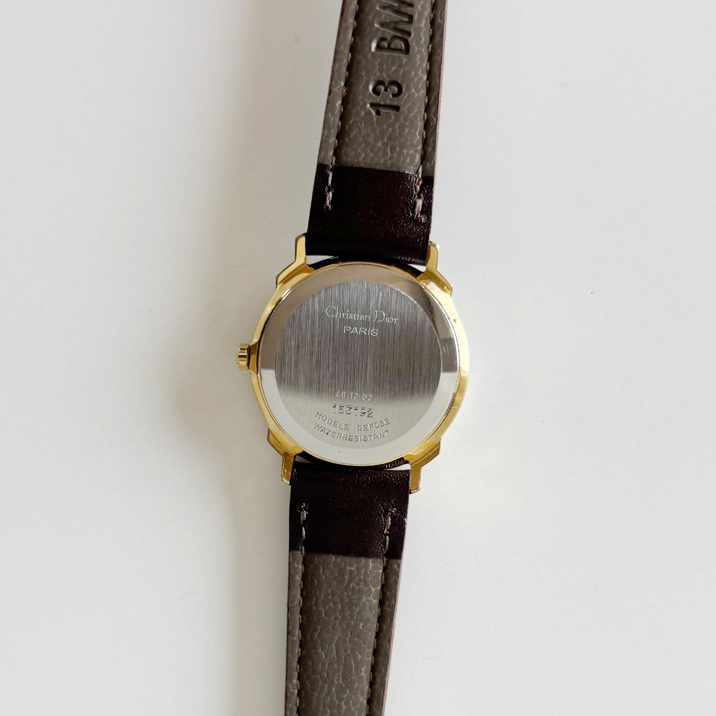 Dior 1990s Round Dial Date Two Tone Watch