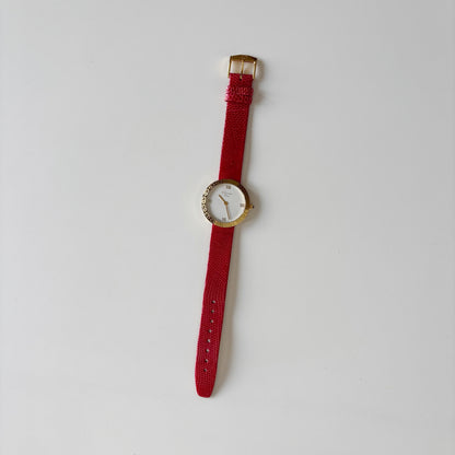 Dior 1990s Round Dial Gold Plated Watch
