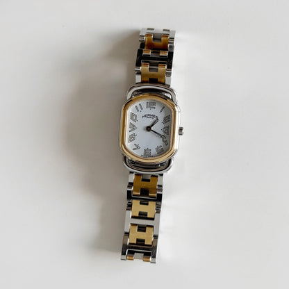 Hermes 1990s Rallye Two Tone Watch