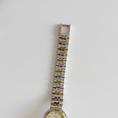 Hermes 1990s Olympia Two Tone Watch