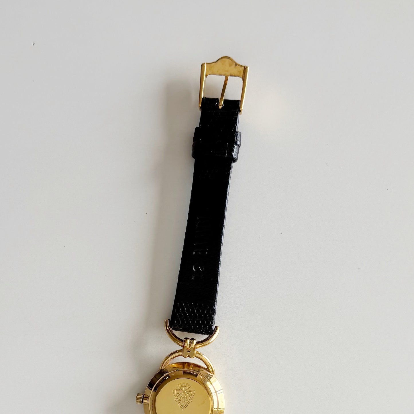 Gucci 1990s Gold Dial Horsebit Gold Plated Watch