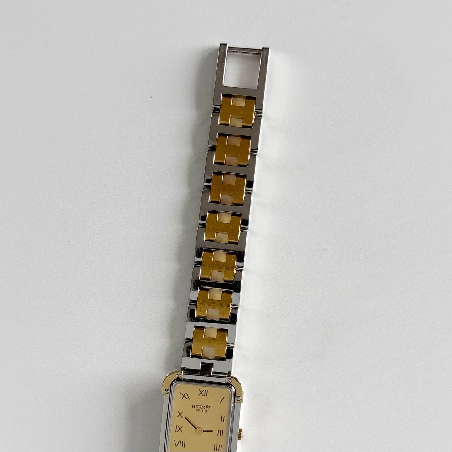Hermes 1990s Croisier Two Tone Watch