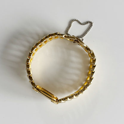 Dior 1990s Oval Gold Plated Watch