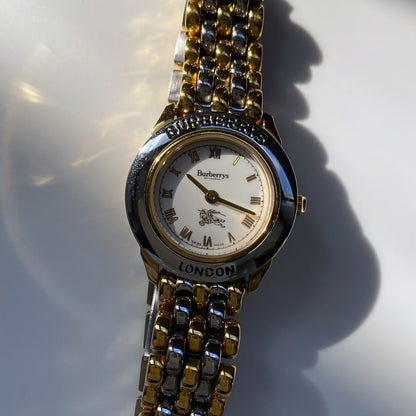 Burberry 1990s Two Tone Watch