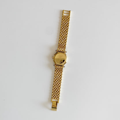 Dior 1990s Octagon Gold Plated Watch