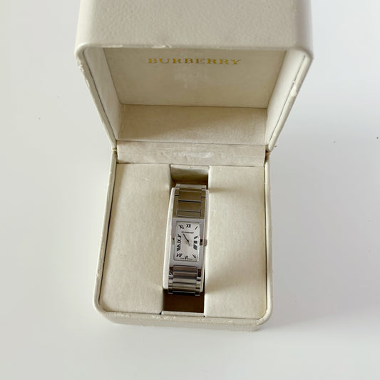 Burberry 1990s Tank Silver Watch
