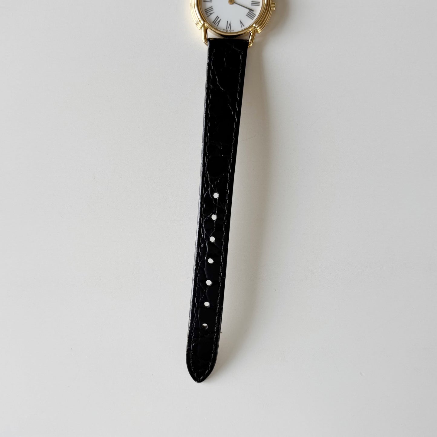 Dior 1990s Round Dial Gold Plated Watch
