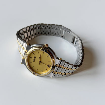 Gucci 1990s Date Round Dial Two Tone (Large)