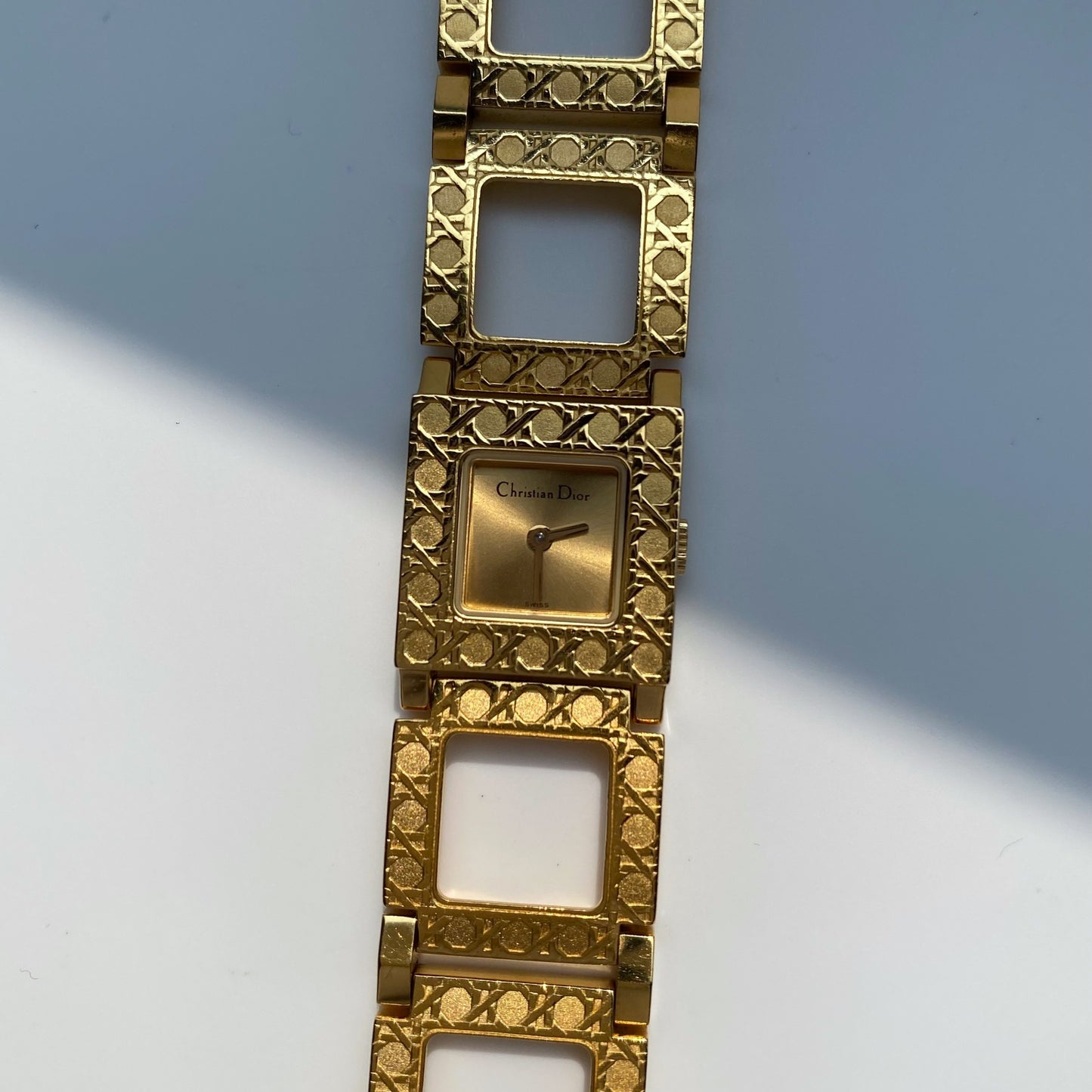 Dior Early 2000s La Parisienne Gold Plated Watch