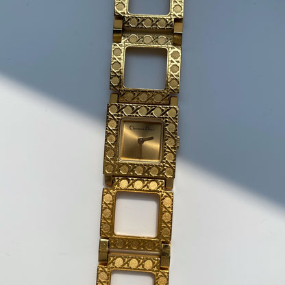 Dior Early 2000s La Parisienne Gold Plated Watch
