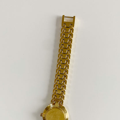 Dior 1990s Seashell Dial Gold Plated Watch
