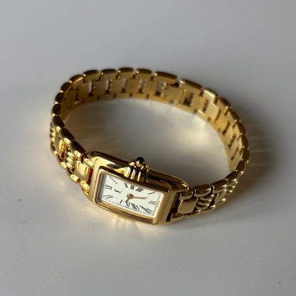 Yves Saint Laurent 1990s Tank Gold-Plated Watch