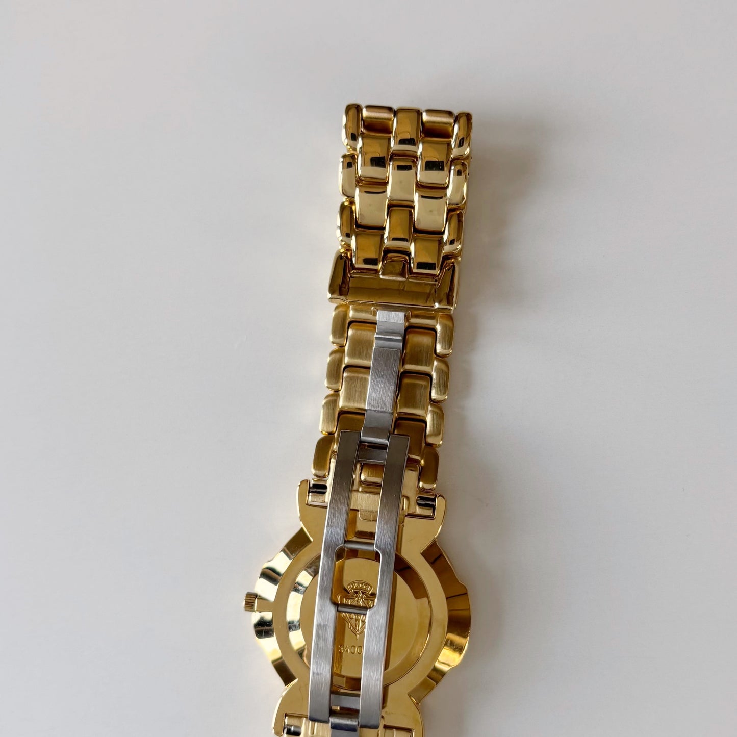 Gucci 1980s Round Dial Gold Plated Watch (Large)