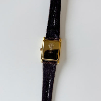 Gucci 1990s Tank Gold Plated Watch