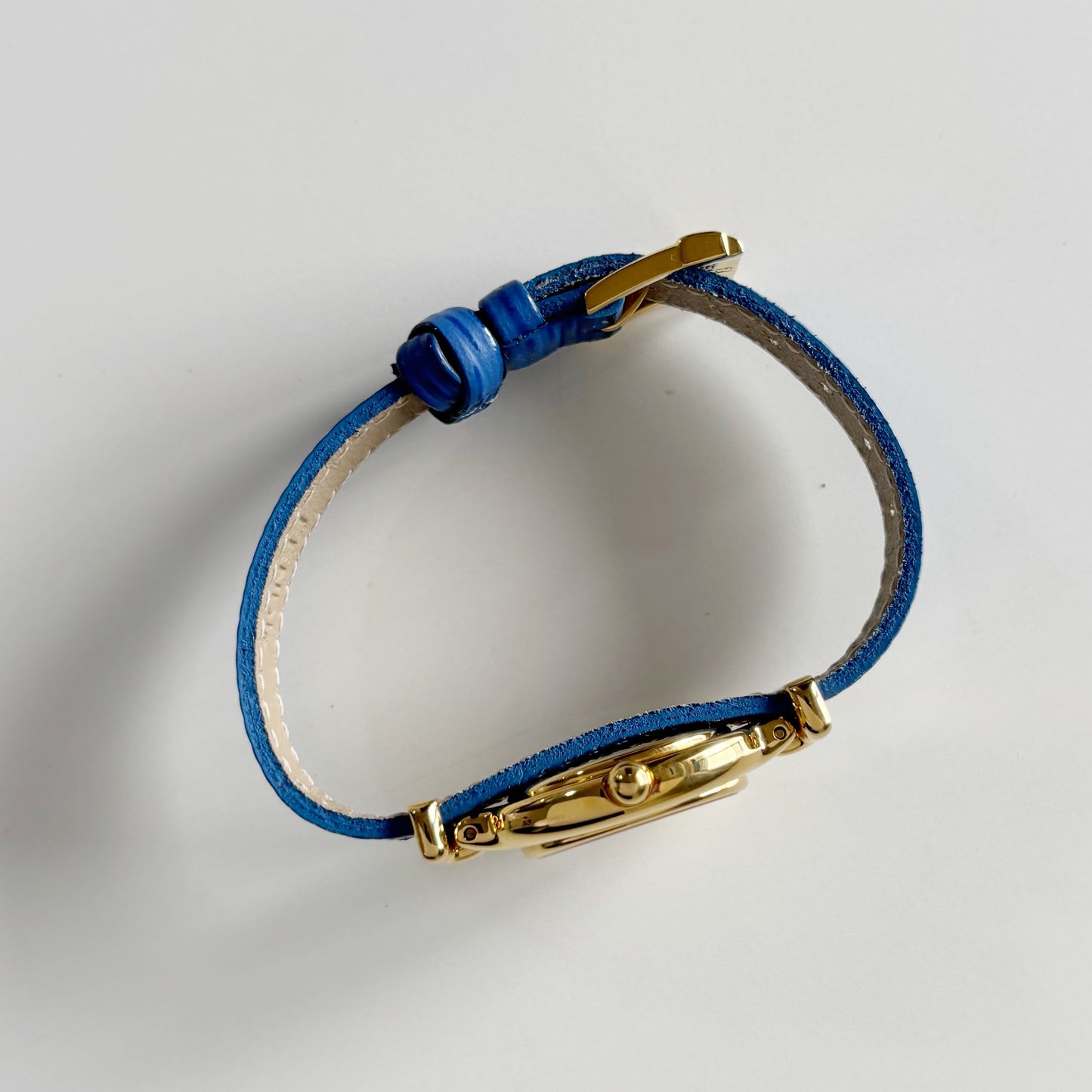 Fendi 1990s Interchangeable Strap Oval Dial Gold Plated Watch with 5 straps, case