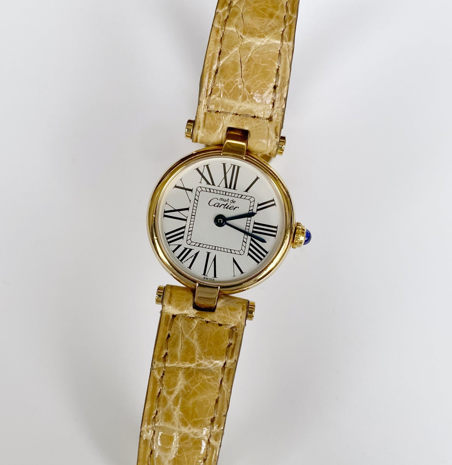 Cartier 1990s Vendome Opaline Watch SM