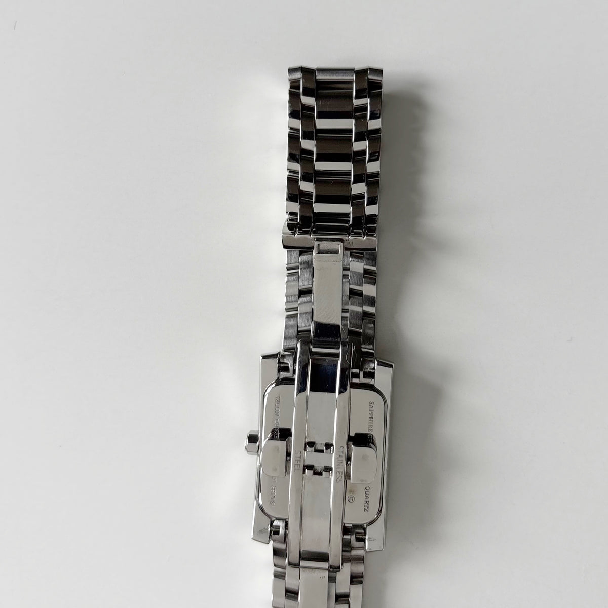 Fendi 1990s Tank Stainless Steel Watch