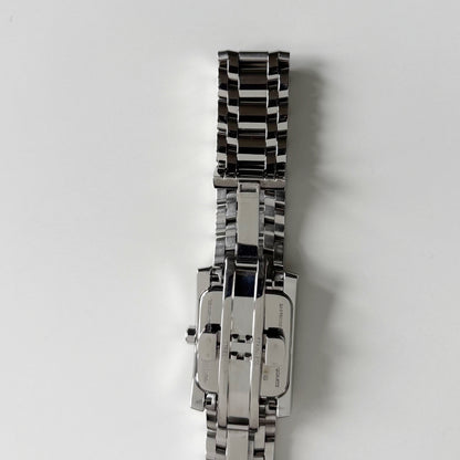 Fendi 1990s Tank Stainless Steel Watch