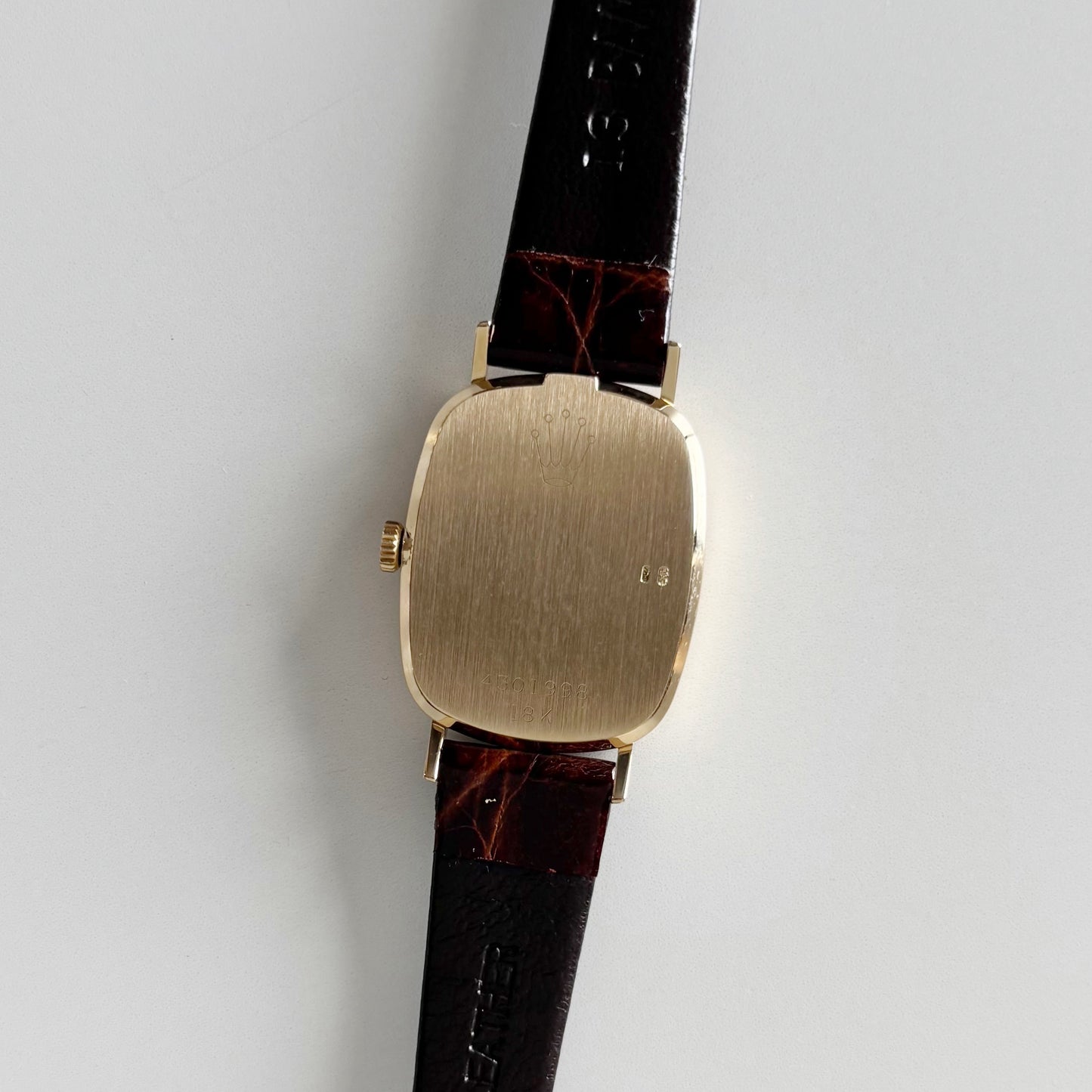 Rolex 1975 Cellini 18K Case Manual Wind Watch