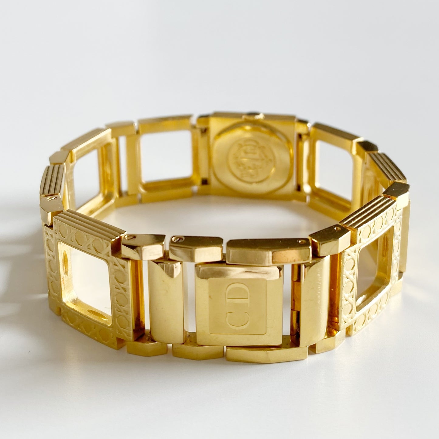 Dior Early 2000s La Parisienne Gold Plated Watch