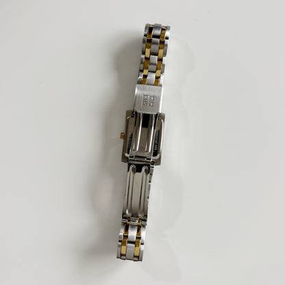 Givenchy 1990s Tank Two Tone Watch