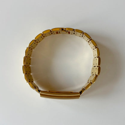 Dior 1990s Sub second Tank Gold Plated Watch
