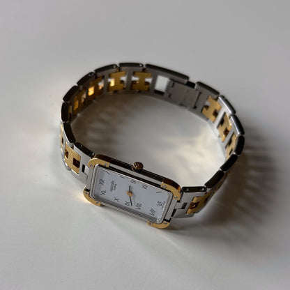 Hermes 1990s Croisier Two Tone Watch