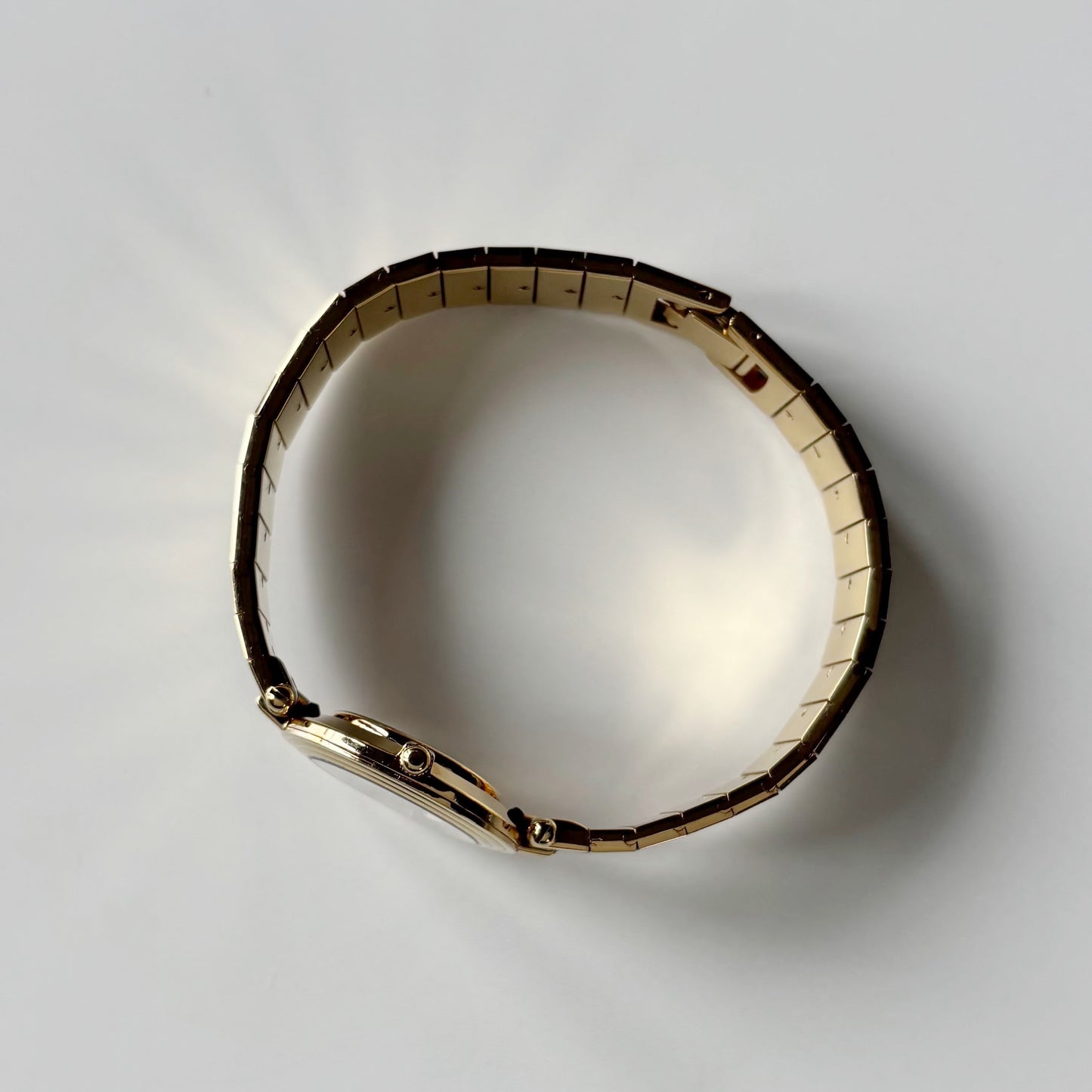 Dior 1990s Round Dial Gold Plated Watch