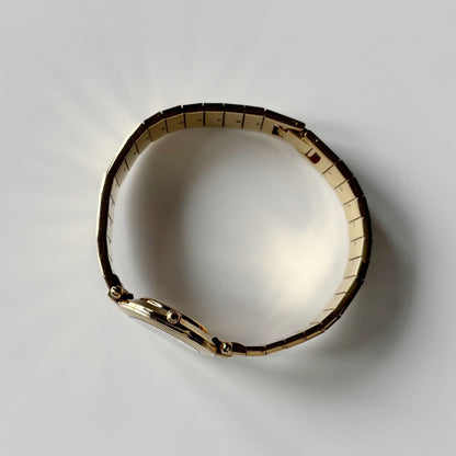 Dior 1990s Round Dial Gold Plated Watch