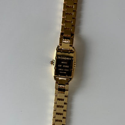 Yves Saint Laurent 1990s Tank Gold-Plated Watch