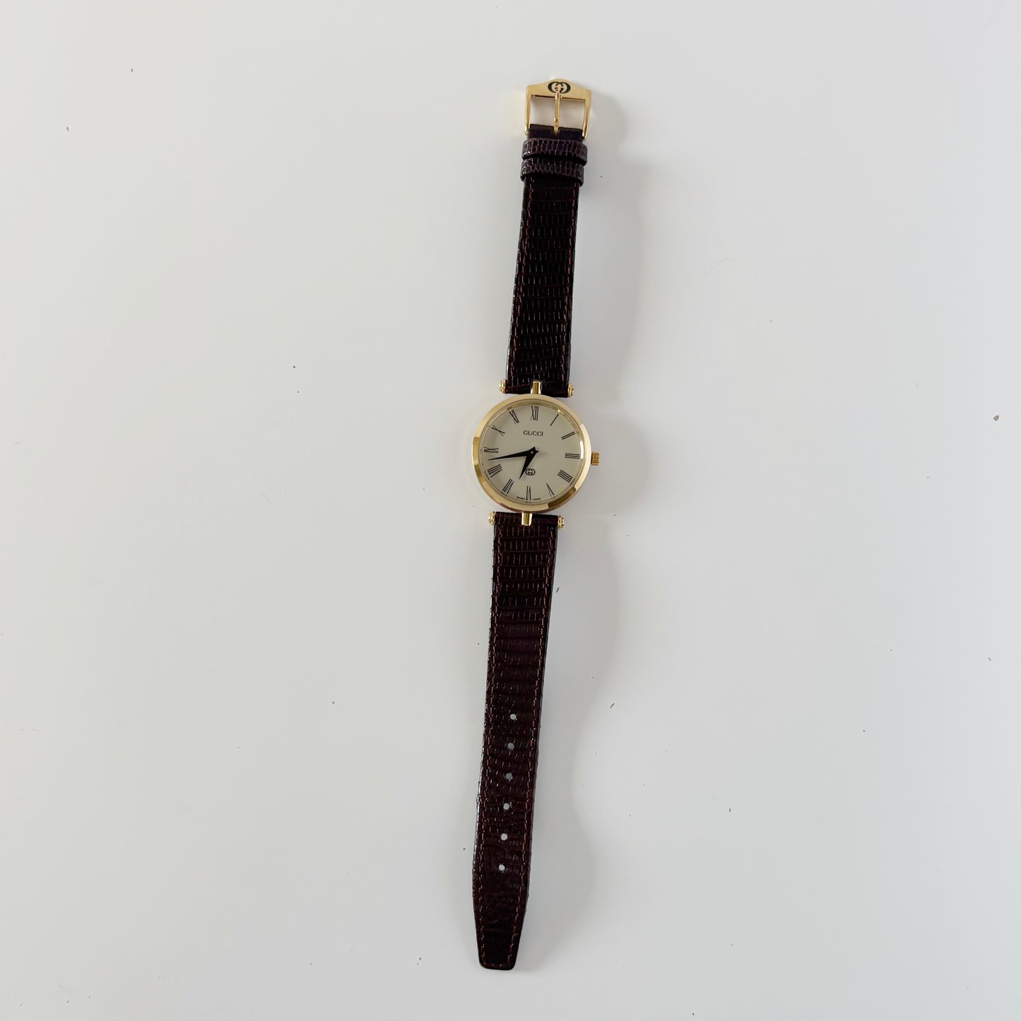 Gucci 1990s Round Dial Sherry Watch (Large)