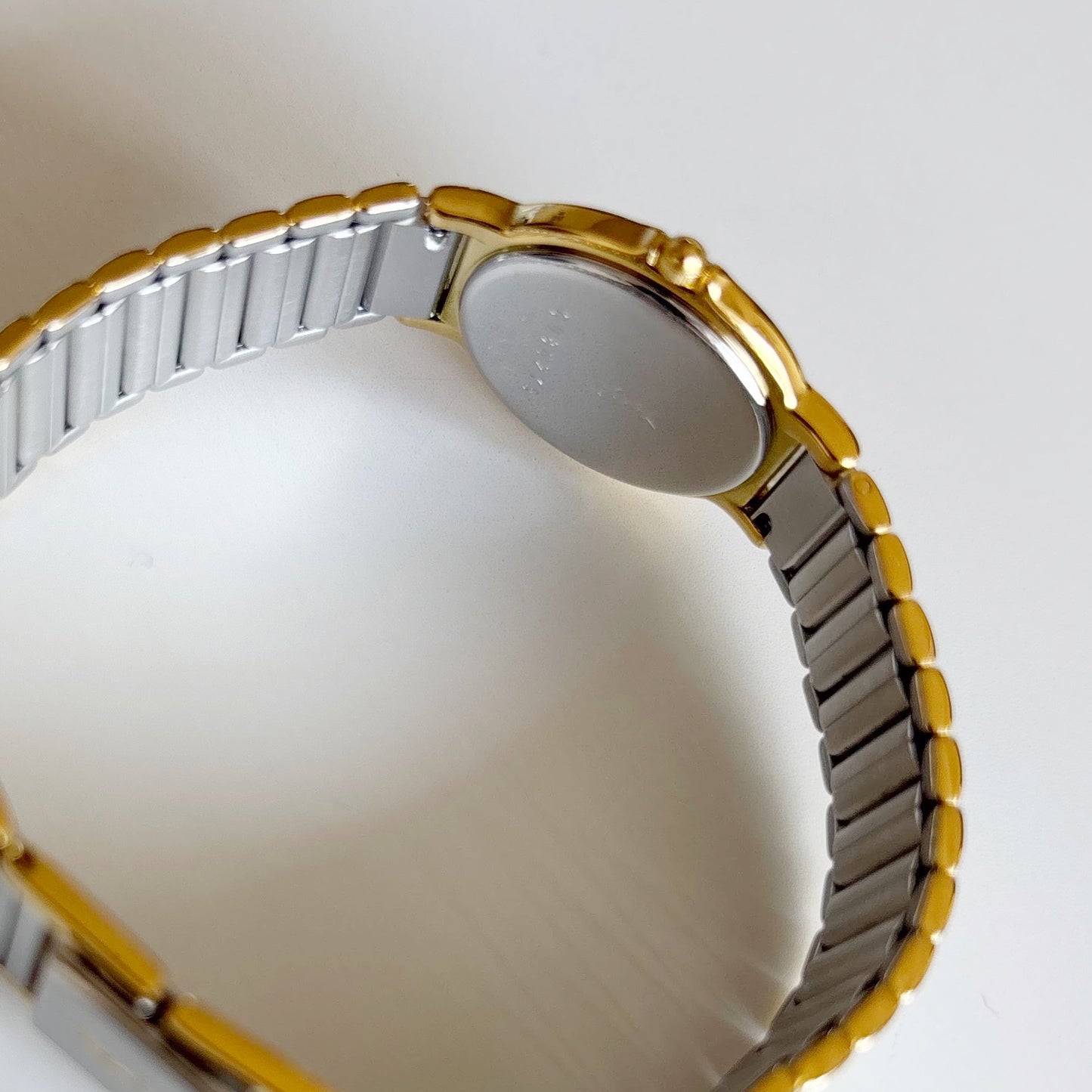 Yves Saint Laurent 1990s Round Dial Two Tone Watch