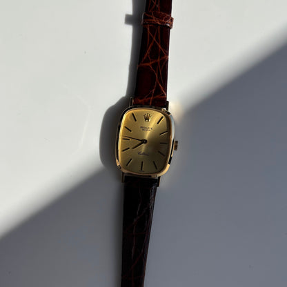 Rolex 1975 Cellini 18K Case Manual Wind Watch