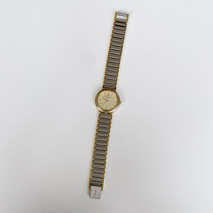 Yves Saint Laurent 1990s Round Two Tone Watch