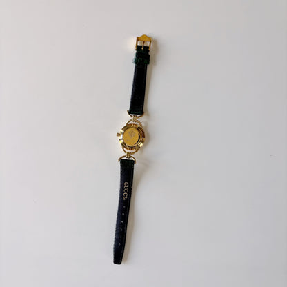 Gucci 1990s Seashell Dial Horsebit Watch