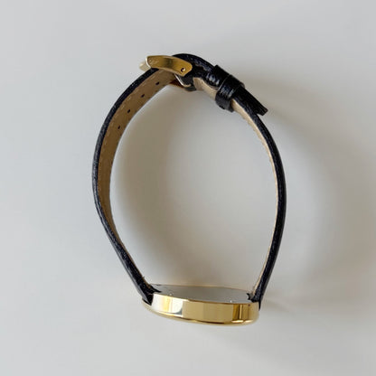 Yves Saint Laurent 1990s Heart Shaped Dial Gold Plated Watch