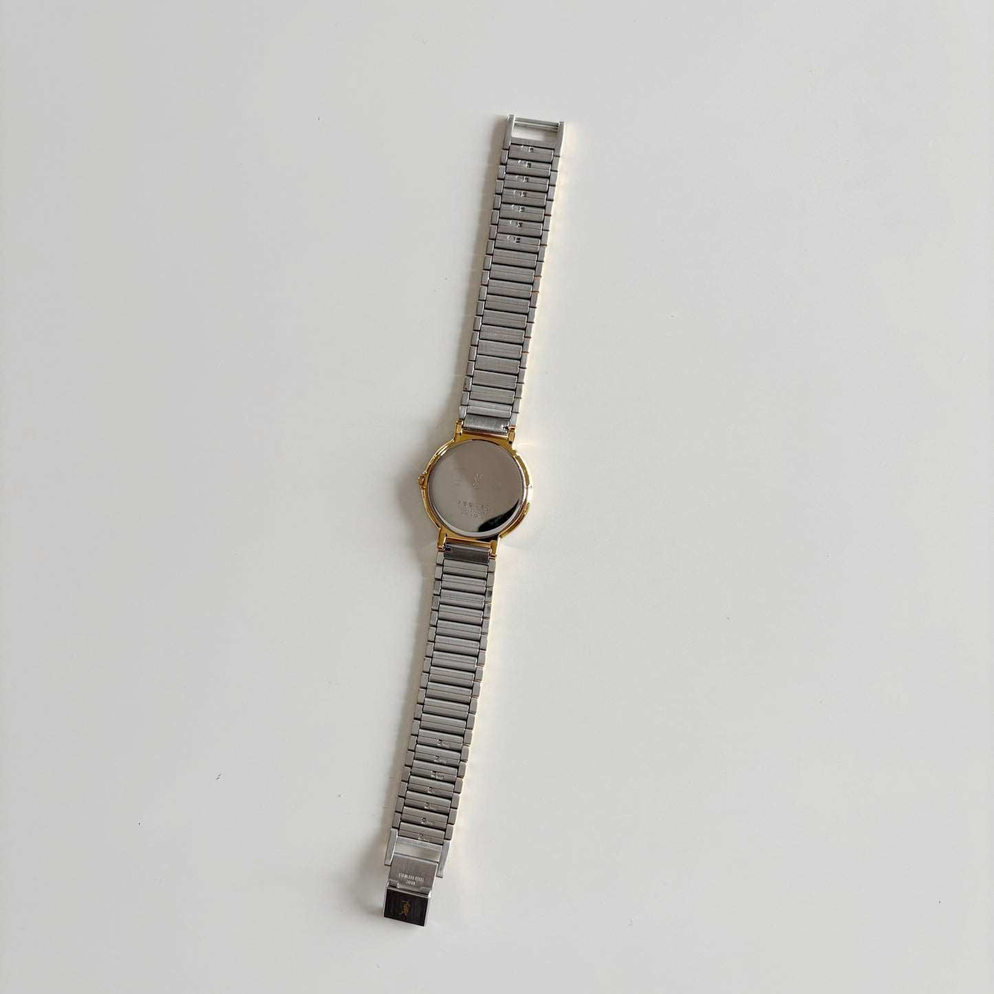 Yves Saint Laurent 1990s Round Dial Two Tone Watch (Large)