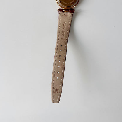 Celine Early 2000s  Round Dial Gold Plated Watch