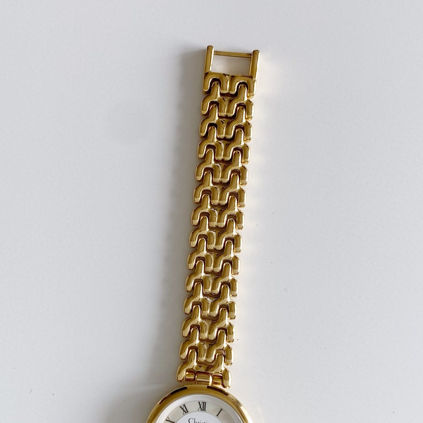 Dior 1990s Seashell Dial Round Watch