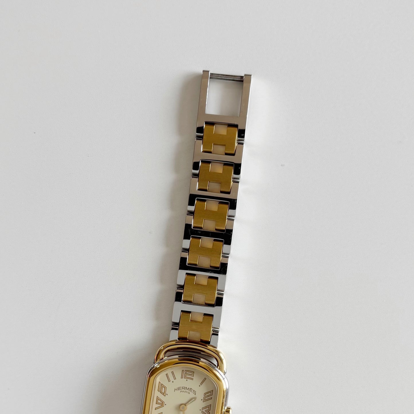 Hermes 1990s Rallye Two Tone Watch