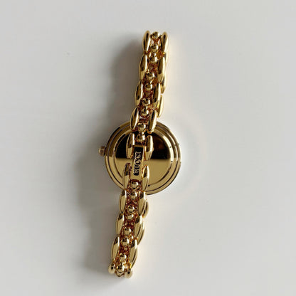 Gucci 1990s Interchangeable Bezel Gold Plated Watch with 6 bezels, case (160mm)