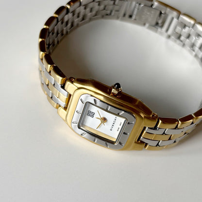 Givenchy 1990s Two Tone Gold Plated Watch