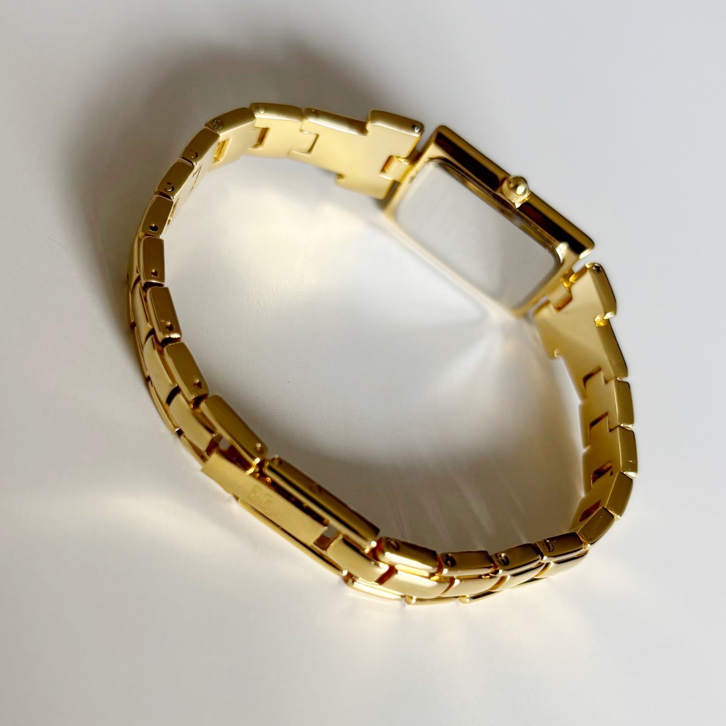 Givenchy 1990s Tank Gold Plated Watch